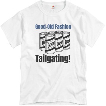 Old Fashion Tailgating Unisex Basic Gildan Heavy Cotton Crew Neck Tee