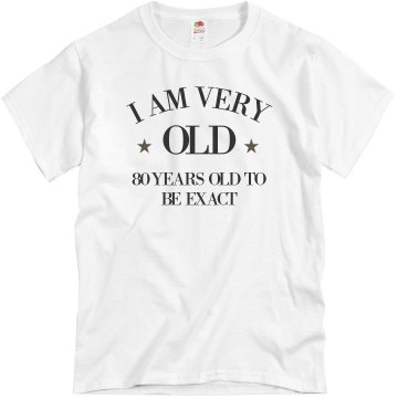 Back In My Day 80th... Unisex Basic Gildan Heavy Cotton Crew Neck Tee