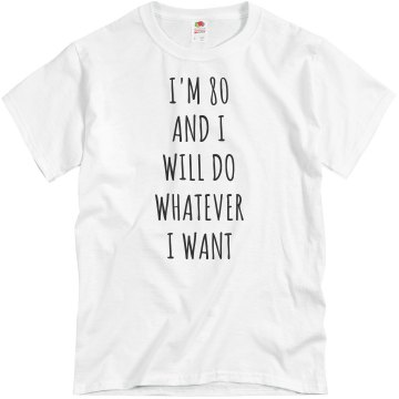80 Years To Freedom Unisex Basic Gildan Heavy Cotton Crew Neck Tee