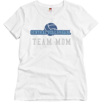 Central Volleyball Mom Misses Relaxed Fit Basic Gildan Ultra Cotton Tee