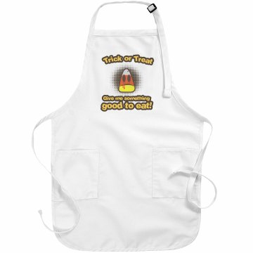 Trick Or Treat Apron Basic White Apron