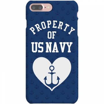 Property of US Navy Case Plastic iPhone 5 Case Black