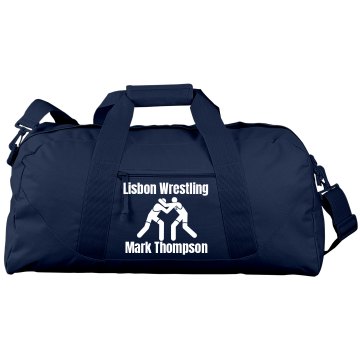 Wrestling Duffel Bag Port & Company Large Square Duffel Bag