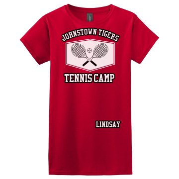 Johnstown Tigers Tennis Misses Relaxed Fit Gildan Ultra Cotton Tee