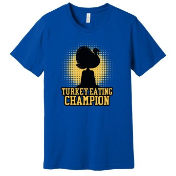 Turkey Eating Champion Unisex Gildan Heavy Cotton Crew Neck Tee