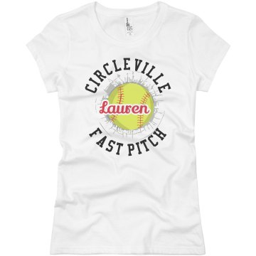 Softball Champs Tee Junior Fit Basic Bella Favorite Tee