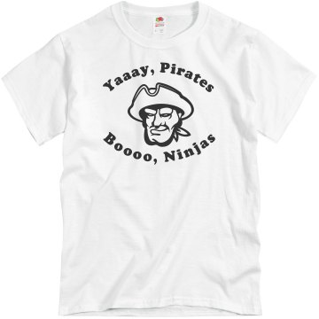 Yaaaay, Pirates Unisex Basic Gildan Heavy Cotton Crew Neck Tee
