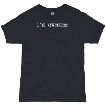 I'm Awesome Tee Infant Rabbit Skins Cotton Tee