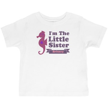 I'm The Little Sister Toddler Basic Gildan Ultra Cotton Crew Neck Tee