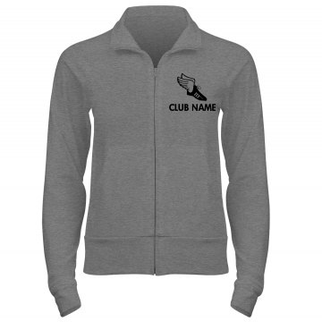 Women's Running Club Junior Fit Bella Cadet Zip Track Jacket