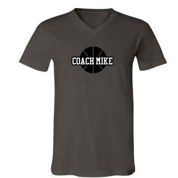 Custom Coach Tee Unisex American Apparel Fine Jersey V-Neck Tee