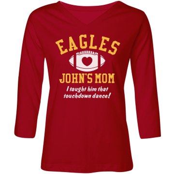 Touchdown Dance Junior Fit Bella Crewneck Jersey Tee