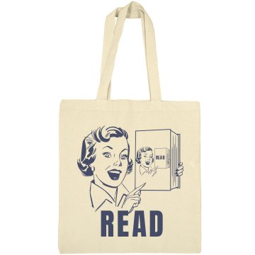 Reading Is Cool Tote Liberty Bags Canvas Bargain Tote Bag