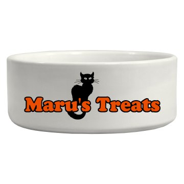 Halloween Cat Bowl Ceramic Pet Bowl