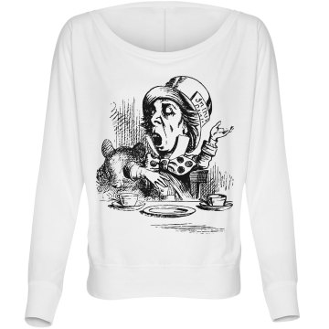 The Hatter's Tea Party Misses Bella Flowy Lightweight Relaxed Dolman Tee