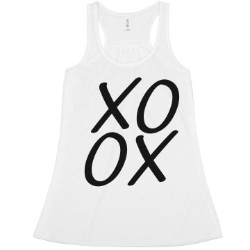 Hugs And Kisses Misses Bella Flowy Boxy Lightweight Crop Tank