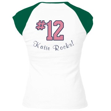 Soccer Tee w/ Back Junior Fit Bella 1x1 Rib Ringer Tee