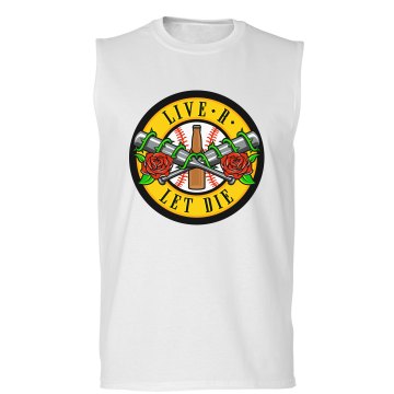 Softball Liver Let Die Unisex Gildan Ultra Cotton Sleeveless Tee
