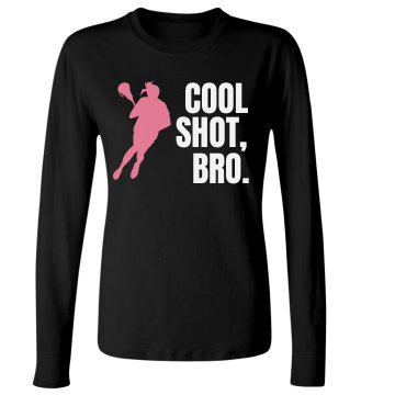 Cool Shot Long Sleeve Junior Fit Bella Long Sleeve Crewneck Jersey Tee
