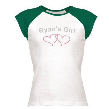 Ryan's Girl Junior Fit Bella 1x1 Rib Cap Sleeve Raglan Tee