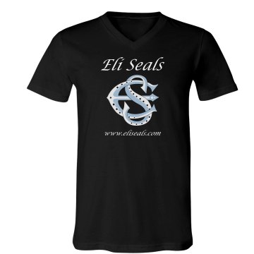 Eli Seals 3005 Unisex Canvas V-Neck Jersey Tee