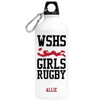 Girls Rugby Water Bottle Aluminum Water Bottle