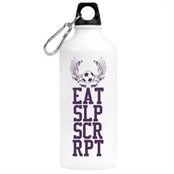 Eat Sleep Soccer Repeat Aluminum Water Bottle