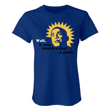 Anti Obama Junior Fit Bella Crewneck Jersey Tee