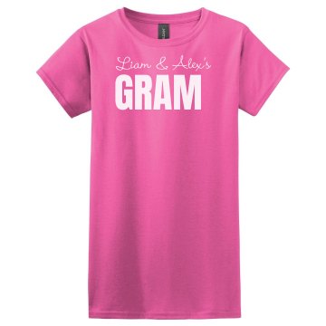 Call Me Gram Tee Misses Relaxed Fit Gildan Ultra Cotton Tee