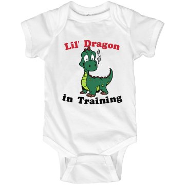 Lil' Dragon in Training Infant Rabbit Skins Lap Shoulder Creeper