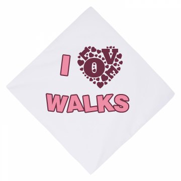 Love Walks Bandana Dog Bandana
