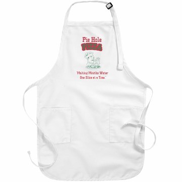 Pie Hole Pizza Apron Basic White Apron