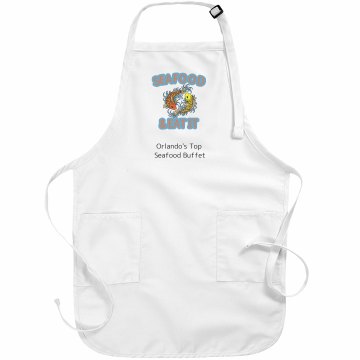 Seafood & Eat It Apron Basic White Apron