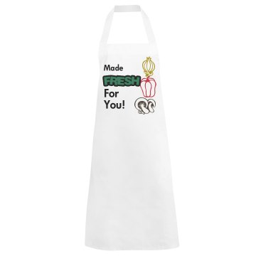 Made Fresh Apron Basic White Apron