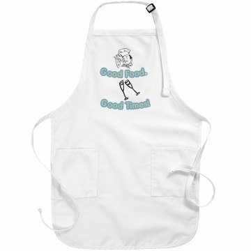 Good Food Apron Basic White Apron
