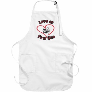 Love at First Bite Basic White Apron