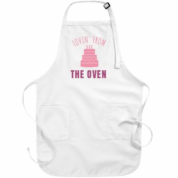 Lovin' From the Oven Basic White Apron