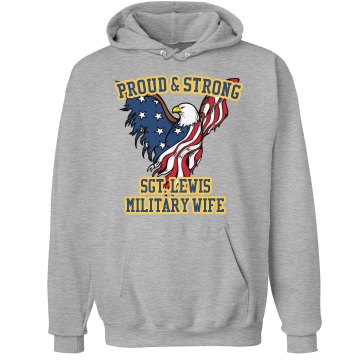 Marine Wife Hoodie Unisex Hanes Ultimate Cotton Heavyweight Hoodie
