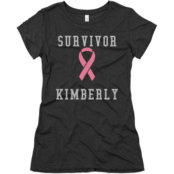 Rhinestone Survivor Tee Junior Fit Bella Triblend Tee