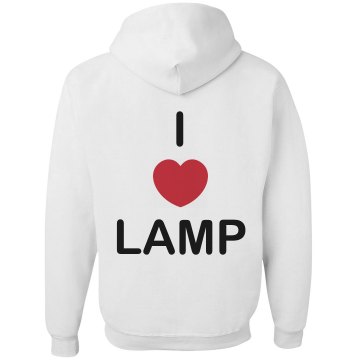I Love Lamp Hoodie Unisex Gildan Heavy Blend Full Zip Hoodie