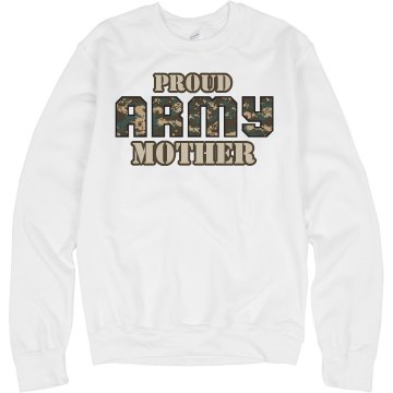 Proud Army Mother Misses Relaxed Fit Basic Gildan Heavy Cotton Tee