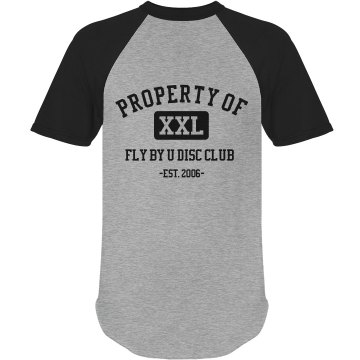 Property Of Disc Golf Unisex Anvil Ringer Tee