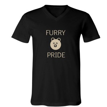 Furry Pride Unisex Canvas V-Neck Jersey Tee