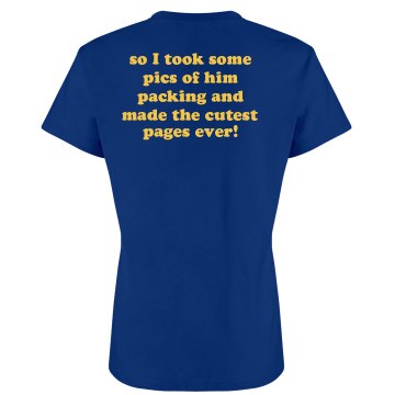 Husband Scrapbook w/ Back Junior Fit American Apparel Fine Jersey Tee