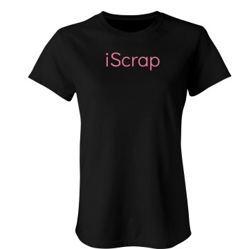 iScrap Scrapbooking Junior Fit American Apparel Fine Jersey Tee