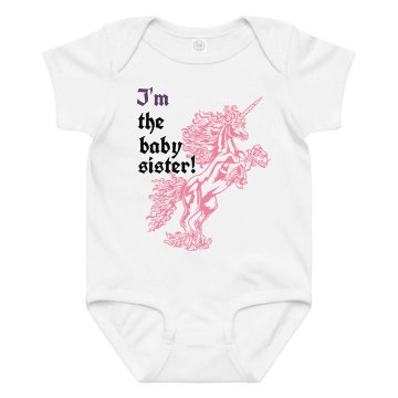 Baby Sister Unicorn Infant Rabbit Skins Lap Shoulder Creeper