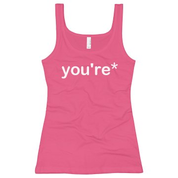 You Apostrophe Re* Junior Fit Bella Sheer Longer Length Rib Tank Top