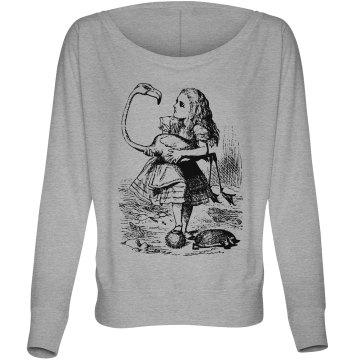 Alice Plays Croquet Misses Bella Flowy Lightweight Relaxed Dolman Tee