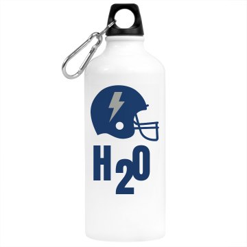 Football H20 Bottle Aluminum Water Bottle