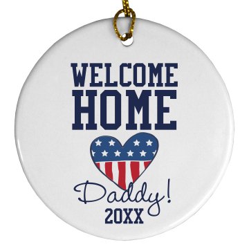 Welcome Home Ornament Plastic Ball Ornament